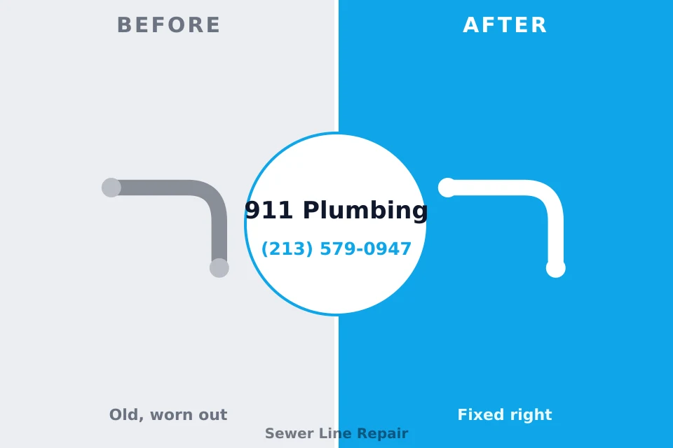 Before and after: plumbing repair Pleasant Run Farm, OH